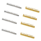 10PCS Metal Price Tags Goods  Counter Jewelry Price Display Tags Adjustable Assembly Mini Dollar Euro Pound Price Tag Plate