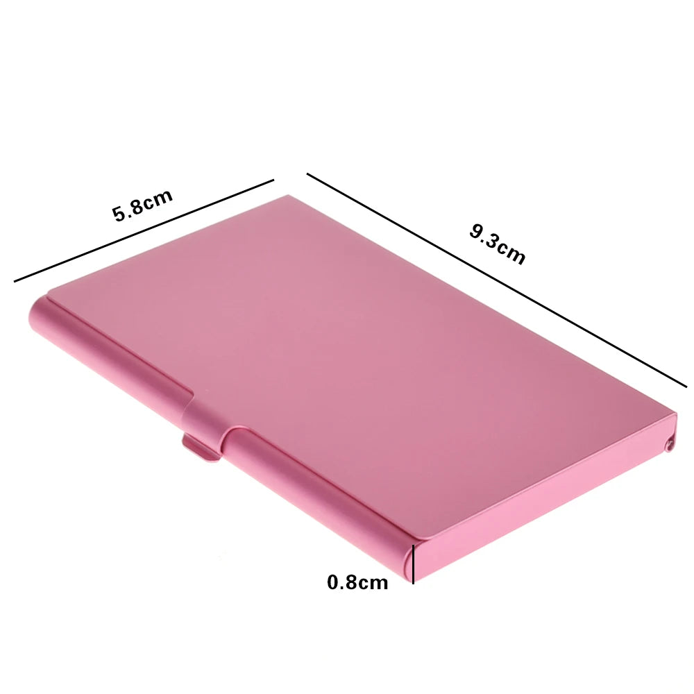 Men Business Card Case Aluminum Alloy Credit Card Holder Metal ID Cards Box Cover Women Credit Business Card Holder Case