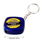 Mini Keychain Tape Measure Easy Reading Automatic Retractable Steel Tape Ruler for Woodworking Construction Sites