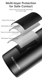 ROCKBROS Cycling Water Bottle Thermal Drinkware Vacuum Flasks & Thermoses Bottle 500ml 650ml 1000ml 1200ml Cycling Water Bottle