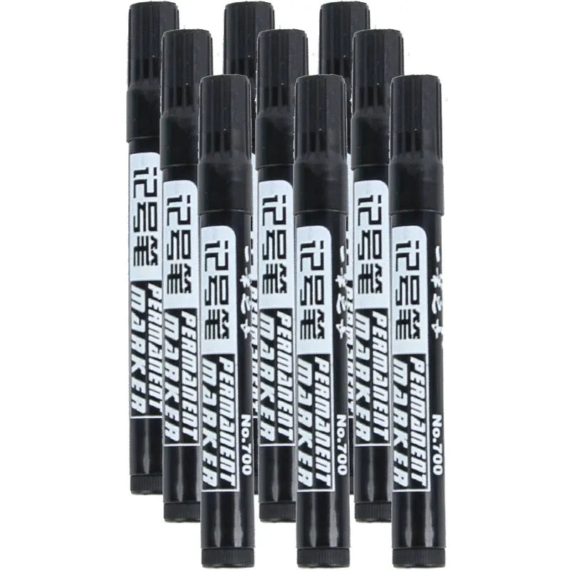 3/9pcs Permanent  Paint Marker Pen Waterproof Black Pen for Tyre Oily Markers Quick Drying Signature Pen Stationery Supplies