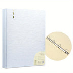 NEW Perforated Folder 4-Hole D-Shaped Binder Transparent Shell Pp File A4 Quick Fishing Storage