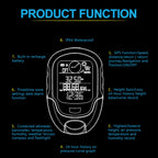 Portable Digital Altimeter Barometer Compass Locator Handheld GPS Navigation Receiver For Outdoor Camping Hiking Fishing Climb