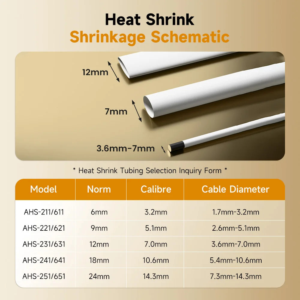 Industrial Label Printer E1000 PRO Portable Heat Shrink Tube Label Printer Compatible Brother HSE-231 HSE-631 for Marking Cable