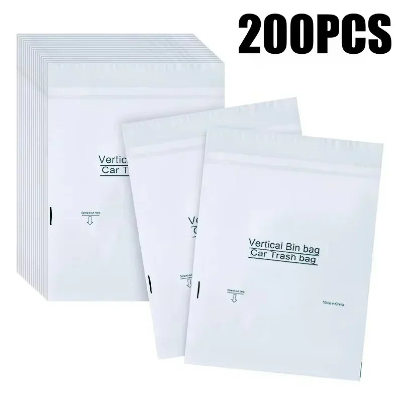Self-Adhesive Disposable Trash Bag Thicken Waterproof Garbage Bag Leak-Proof Rubbish Storage Bag for Car/Home/Office