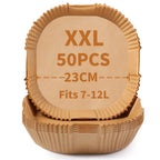 XXL 23CM Air Fryer Paper Square Parchment Paper Disposable Paper Liner Oil-proof Paper for 7-12 L AirFryer Oven Microwave Pan