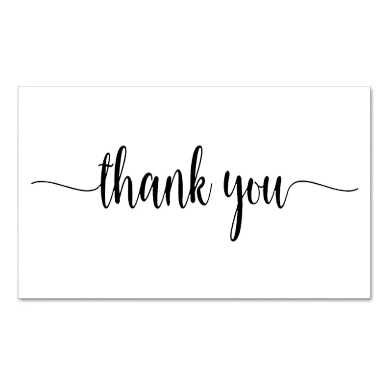 50pcs Thank You For Your Order Card Custom Write Your Business Card Small Business Gifts Decoration Goods Follow Card