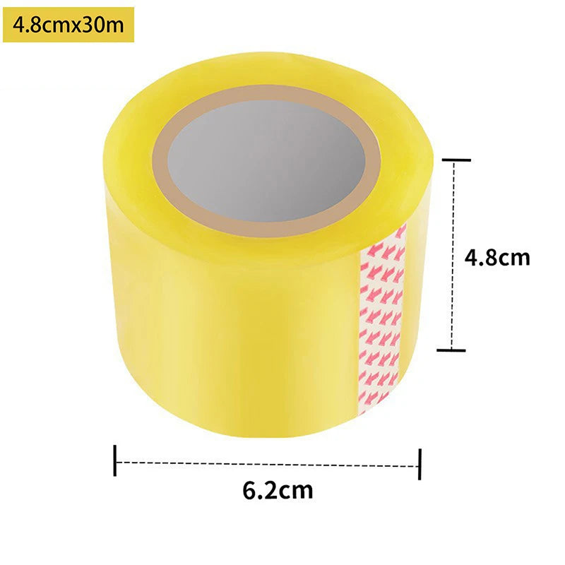 1 Set Heavy Duty Transparent Packaging Tape With Dispenser For Shipping Clear Packing And Moving Supplies