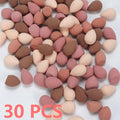 10/20/30PCS Mini Makeup Sponges Set - Blending Sponge for Blush, Contour, Powder & Liquid Foundation, Dry/Wet Use, Light Beige