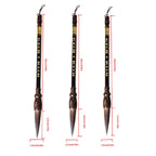 3Pcs Chinese Brush Big Small Chinese Traditional Painting Brush
