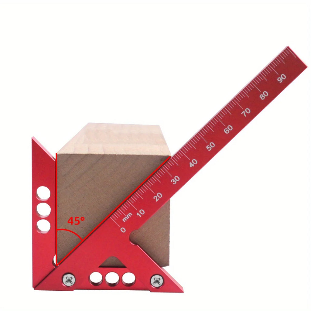 2pcs Center Finder and T-Square Hole Scribe Ruler Kit, Carpenter Center Measuring Tool, Metric & Inch Woodworking Projects Tool