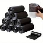 Mini Strong Trash Bags, Small Garbage Bags for Desktop Mini Trash Can, 60 Counts, Black, White