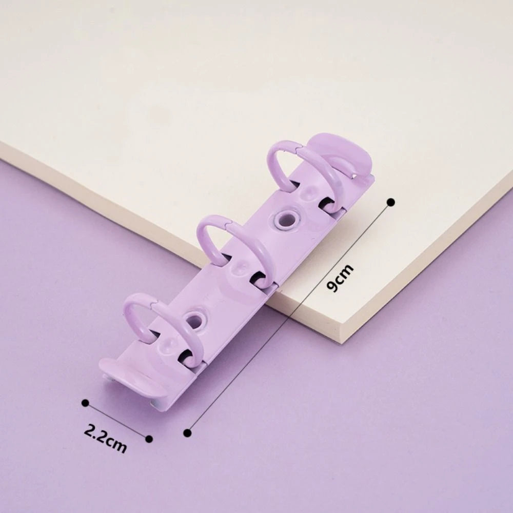 Durable Detachable Metal Spiral Rings Binder Clip High Quality Diary A8 Paper Binder Clips DIY Album Loose Leaf Ring Office