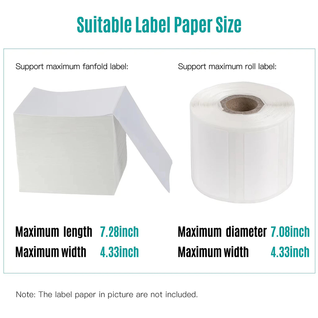 4X6 Thermal Labels Paper 100/500PCS Adhesive Stickers Shipping Labels For Desktop Thermal Printer DHL UPS Express LOGO Barcode