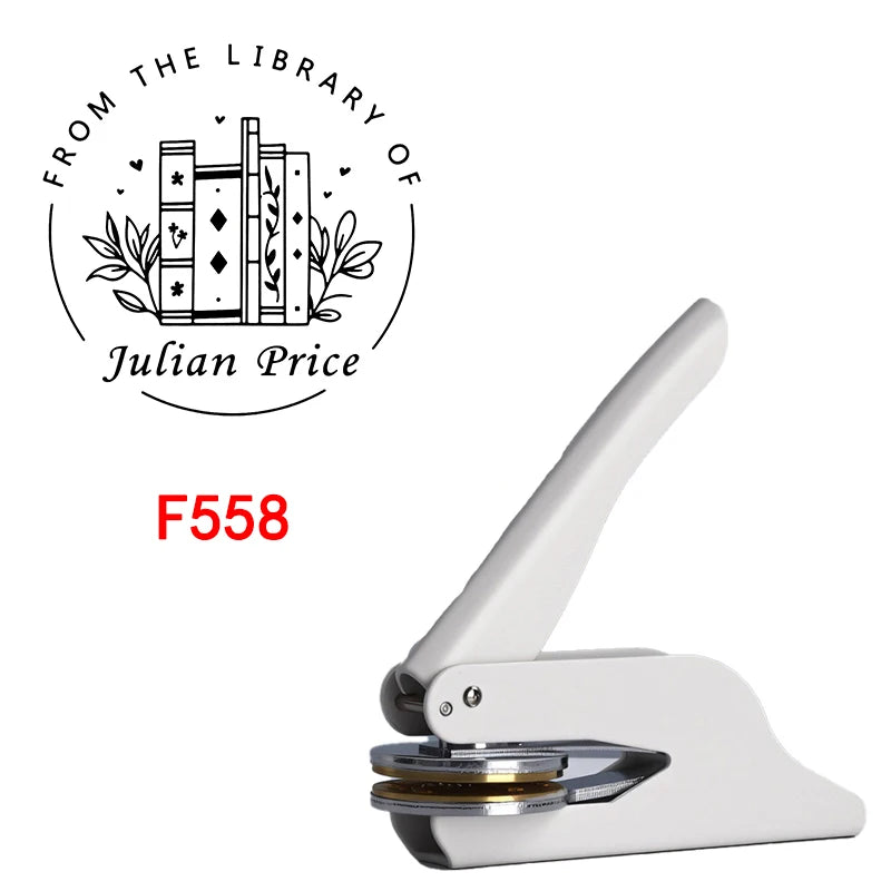 Custom Embosser Stamp,From the Library Embosser,Personalized Book Embosser Stamps,Custom Logo,Magic School,Gift for Book Lover