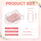 20/50/100Pcs Paper Clip 2inch Non-Skid Metal Paper Clamp Clips Large for Office Supplies Craft Scrapbook Document Note Sorting