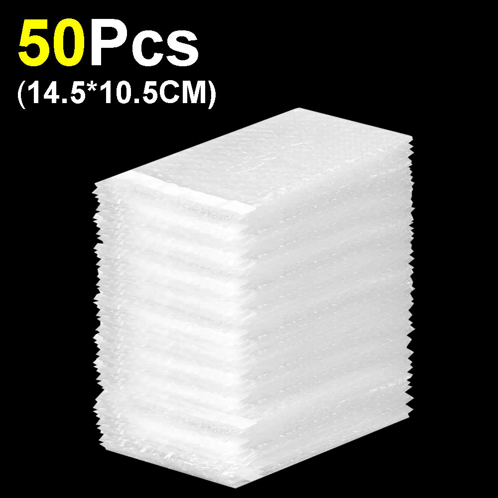 10-50pcs Envelope Shockproof Package White Bubble Bag PE Clear Cushioning Covers Protective Wrap Foam Packing Bags Can Be Sealed