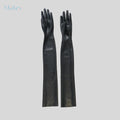 Nlatex Sexy Seamless Latex Opera Gloves, Nightclub Cosplay Fetish for Men and Women, Multiple Uses