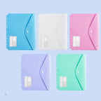 New PP A4 File Folder 3 Hole Dustproof Binder Folders Large Capacity Waterproof Loose-leaf Folder School Supplies
