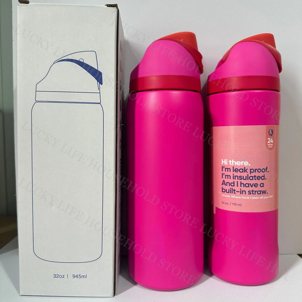 Portable Fruit Car Cup Thermoses Summer Soccer Stainless Steel Insulated Cup 32OZ Large-capacity Football Water Bottles