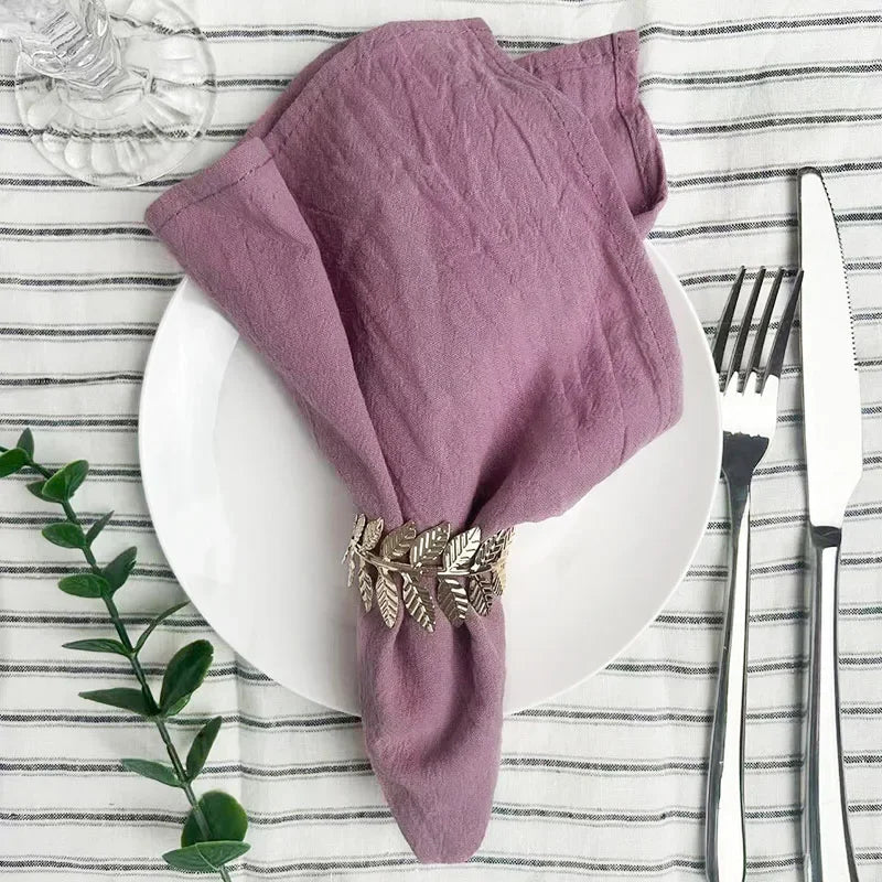 4PCS Christmas Red Cloth Napkins Washable 30x45cm 100% Cotton Fabric Tea Towel for Dinner Wedding and Parties Decor