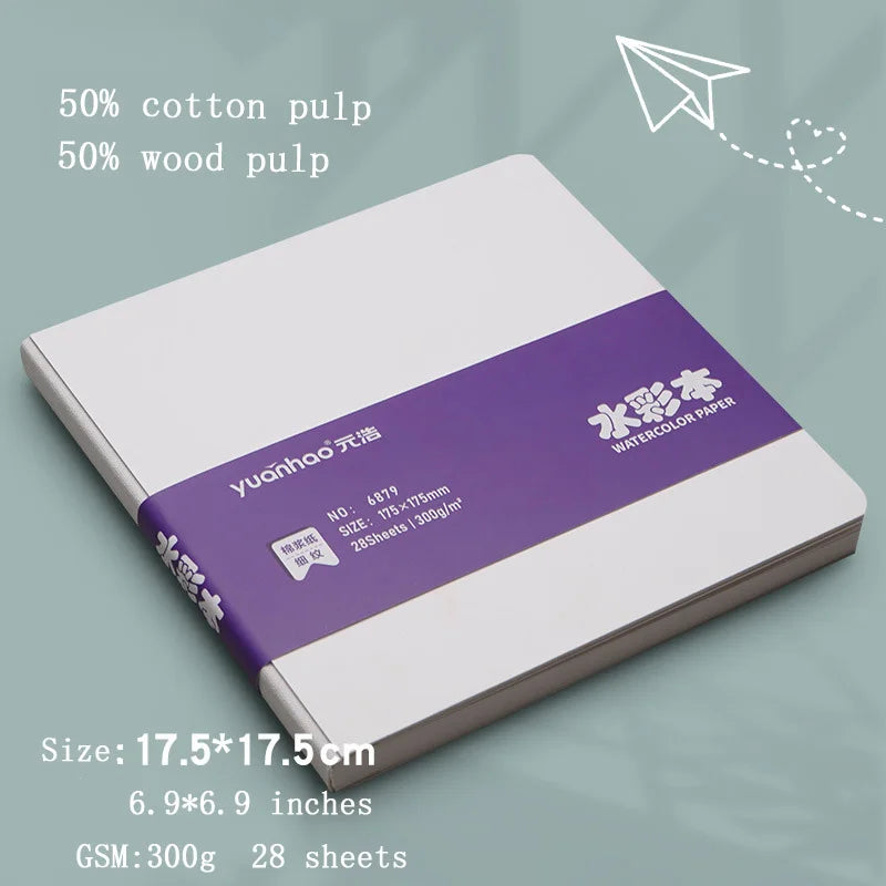 Mini Watercolor Drawing Book Thick Paper GSM 230g Pocket Sketchbook Marker Painting Paper ,Leisure  Entertainment Art Supplies