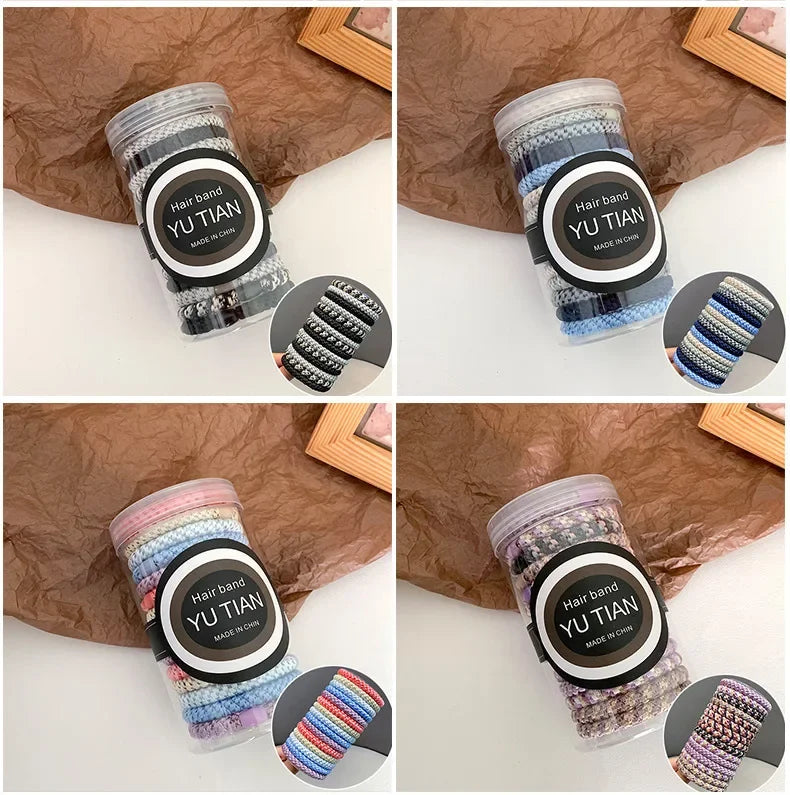 15pcs/box High Elastic Hair Rubber Bands For Women Black Hair Tie Girls Ponytail Holder Hair Rope Hairbands hair accessories