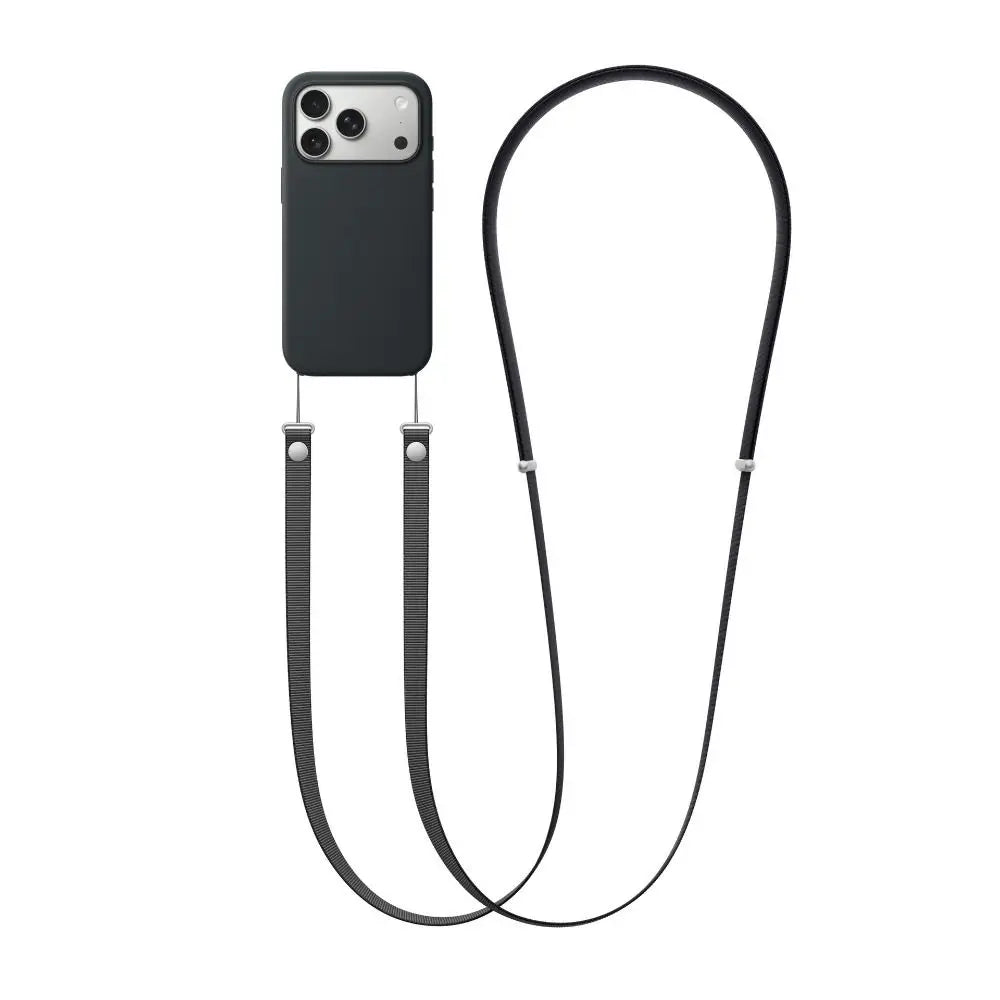 Adjustable Case Magnetic Phone Lanyard Anti-loss Durable Phone Crossbody Lanyard Woven Neck Strap for iPhone 17/Air/17 Pro Max