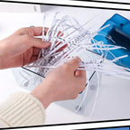 ABS Hand Shredder Mini Transparent Paper Cutting Tool Hand Crank Eco-Friendly Documents Paper Cutting Tool Birthday Gift