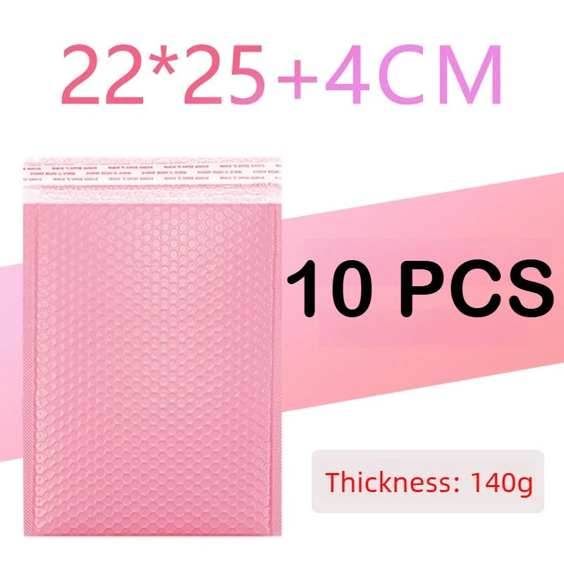 100/1 PCS Pink Poly Bubble Mailers Padded Envelopes Self Seal Padded Envelopes Gift Bags Packaging Envelope School Supplies
