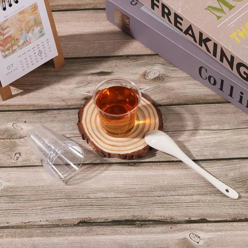 Reusable Transprent Plastic Disposable Dessert Cups Round Pudding Boxes Cupcake Muffin Cup Mould Kitchen Drinks Tools 50/90ml