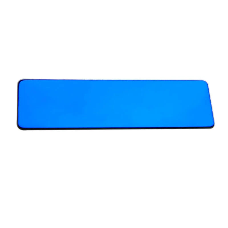 10pcs Laser Engraving Name Badge Holder Round Corner Gold Color Stainless Steel Badge Blank Material 70x20mm