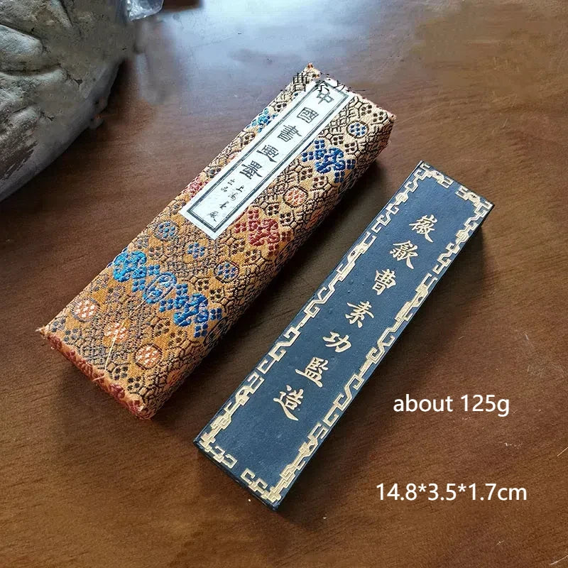 High End Chinese Shanghai Ink Ingot Calligraphy Painting Oil Soot Ink Blocks Chinese Calligraphy Brush Oil Smoke Ink Stick Stone