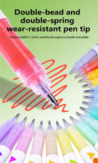 GuangNa 168/12 Colors High Gloss Acrylic Marker Pen Set,Hard Headed Drawing Pens,DIY Graffiti Paint Pen Stationery,GN.586