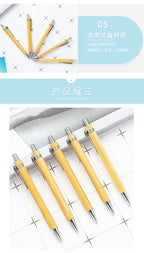 30Pcs Bamboo Wood Ballpoint Pen 1.0mm Tip Office School Wrting Stationery Business Signature Ball Pens Bamboo Pen