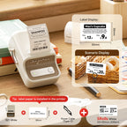 NiiMbot B21 Mini Thermal Printer Wireless Barcode Label Maker Bluetooth Portable Adhesive Label Printers for Office Commercial