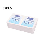10-100Pcs Glasses Cleaning Wet Paper Disposable Anti Fog Misting Dust Remover Lens Wipes Sunglasses Phone Screen Cleaner