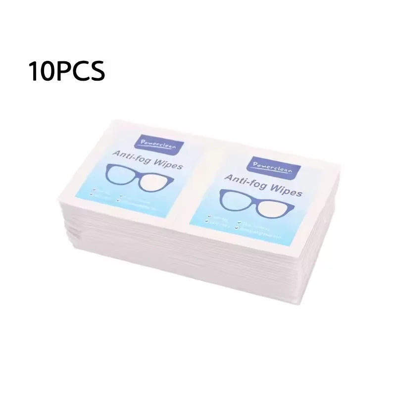 10-100Pcs Glasses Cleaning Wet Paper Disposable Anti Fog Misting Dust Remover Lens Wipes Sunglasses Phone Screen Cleaner