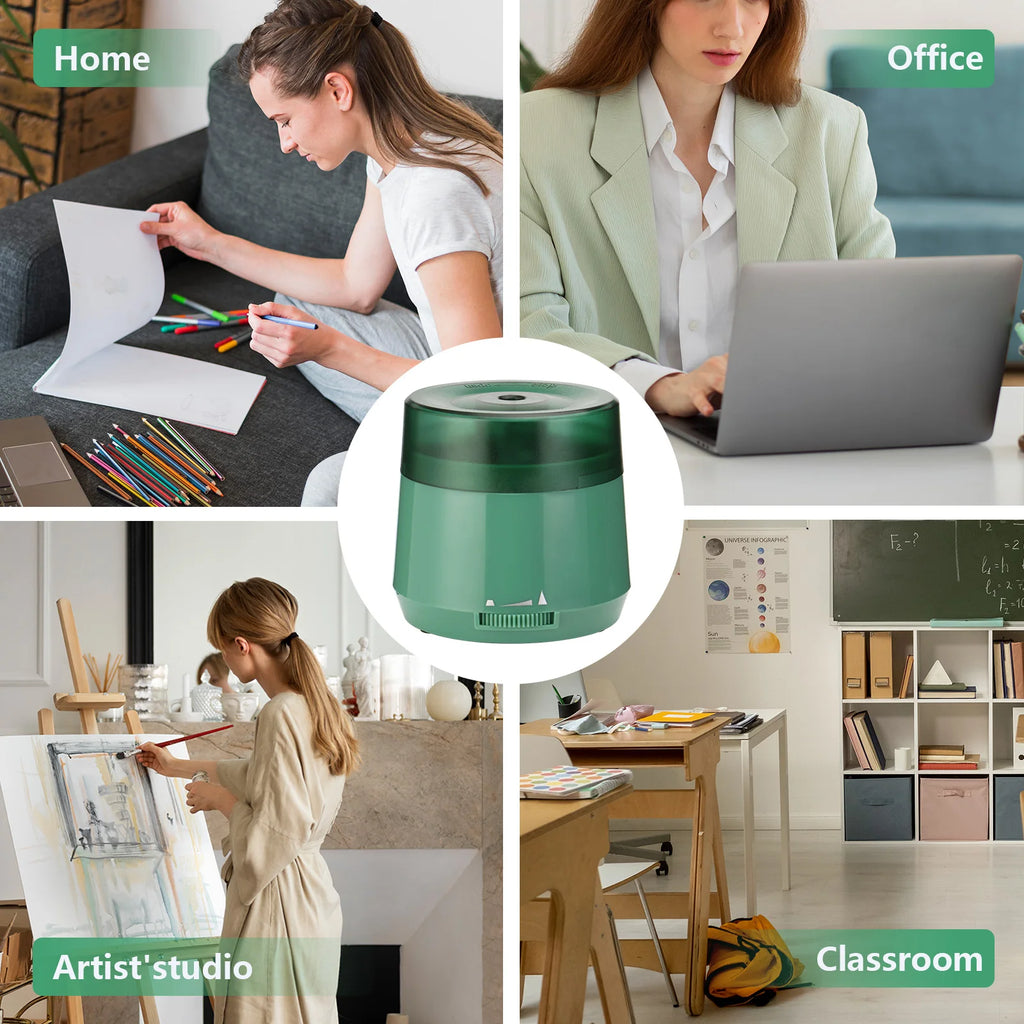 EAGLE Electric Pencil Sharpener USB/Battery Powered, 3s Fast Sharpener for 6-8mm Pencils 2 Point Options for School Home Office