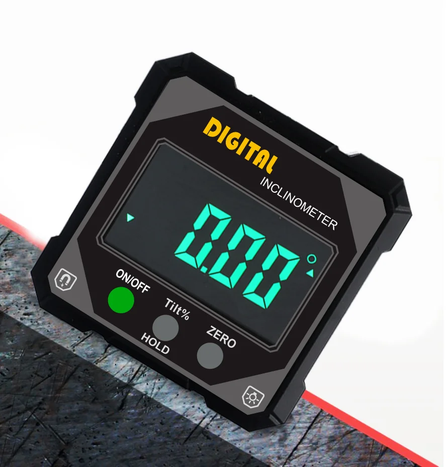 4 Types ETOPOO 4*90 Multi Functional 4-Sides Magnetic Digital Protractor Angle Measure Inclinometer Level Box Charging Angle