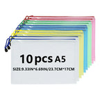 Christmas Stickers A5 Mesh Zipper Bag, Document Storage Bag, Waterproof And Rip-Proof Folder, Student Office Mobile Supplies