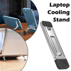 Laptop Stand Aluminum Alloy Mini Folding Holder 3 Height Adjustment Notebooks Bracket Accessories For Macbook Smart Phone