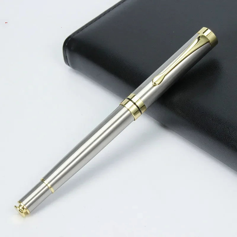 Luxury Metal Shell Business Office School Supplies Ballpoint Pens for Writing Rollerball Pen Customized Logo Name Gift