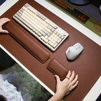 Desk Mat Waterproof PU Mouse Pad Large Mousepad Laptop Non-slip Desk Pad Keyboard Mats Mouse Mat Mouse Wrist Guard Three Pieces