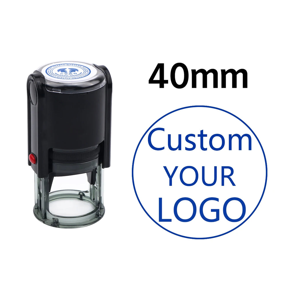 Custom Self-Inking Stamp With Your Own Logo,Photosensitive Ink / Rubber Stamp,Personalize Your Logo Multiple Ink Color Option