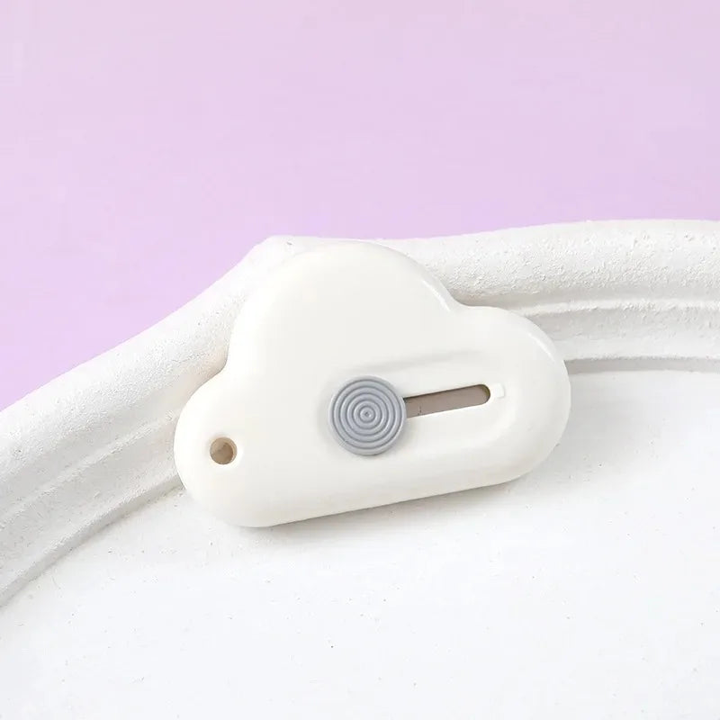 Cloud Mini Art Knife ABS+Blade Portable Utility Knife Paper Cutter Letter Opener Box Opener 4x6cm 10g