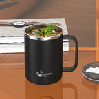 500ml Double-layer Mug 304 Stainless Steel Insulated Coffee Cup With Handle Portable Sealed Water Cup Drinkware For Student Kid