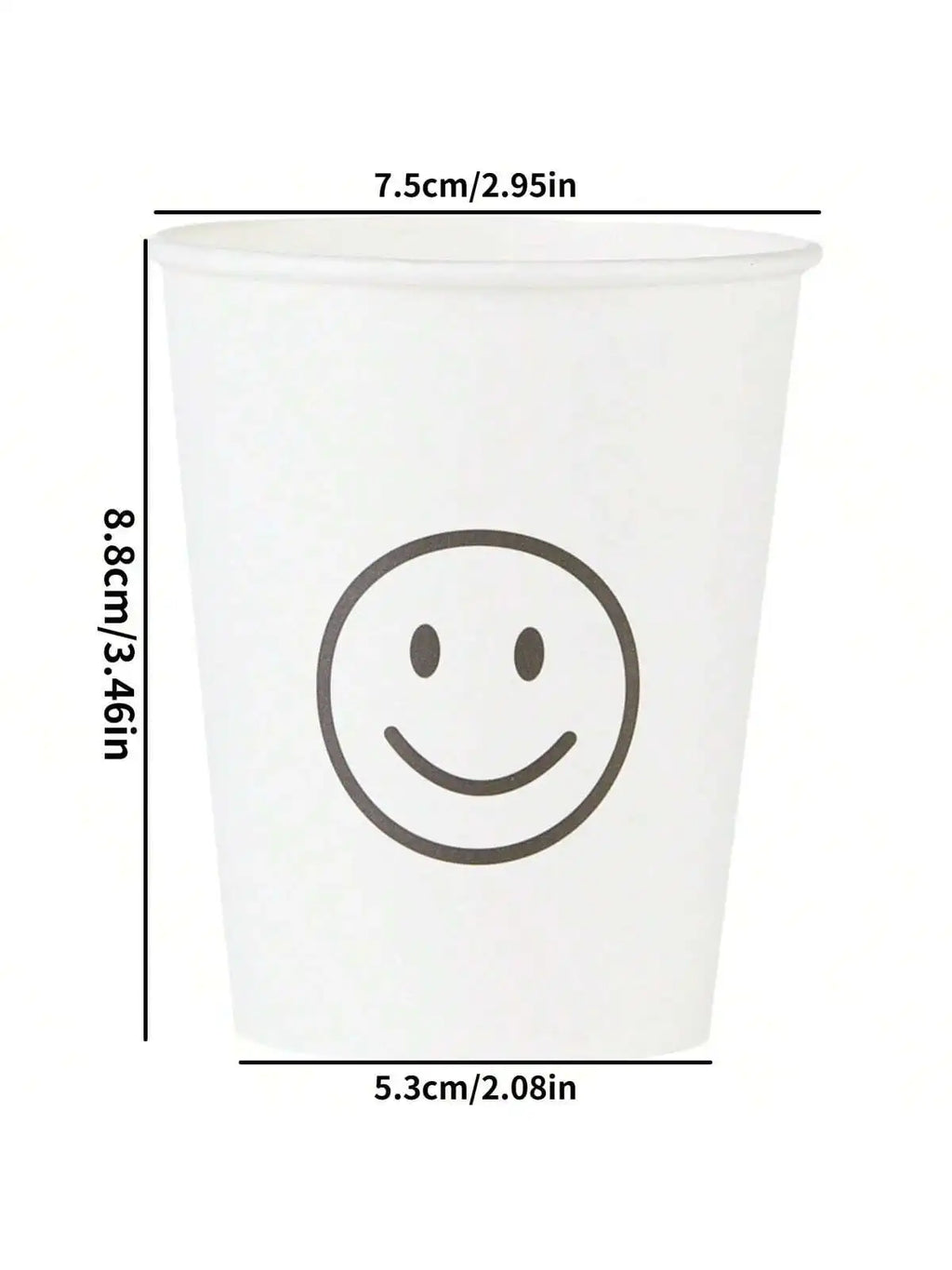 Simple Style Paper Cups, Thickened Office Home Commercial Beverage, Anti-Slip Anti-Leak 250ML, Durable Disposable Drinkware