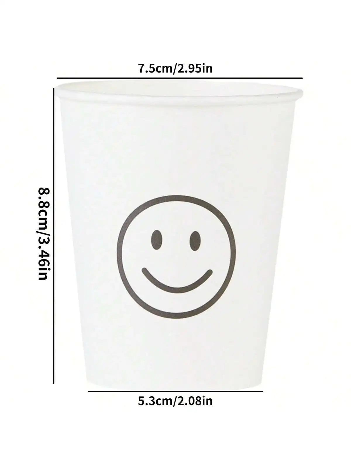 Simple Style Paper Cups, Thickened Office Home Commercial Beverage, Anti-Slip Anti-Leak 250ML, Durable Disposable Drinkware