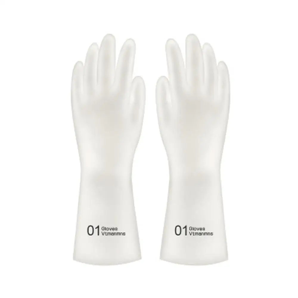 Female waterproof rubber latex dishwashing gloves kitchen durable cleaning housework chores dishwashing tools